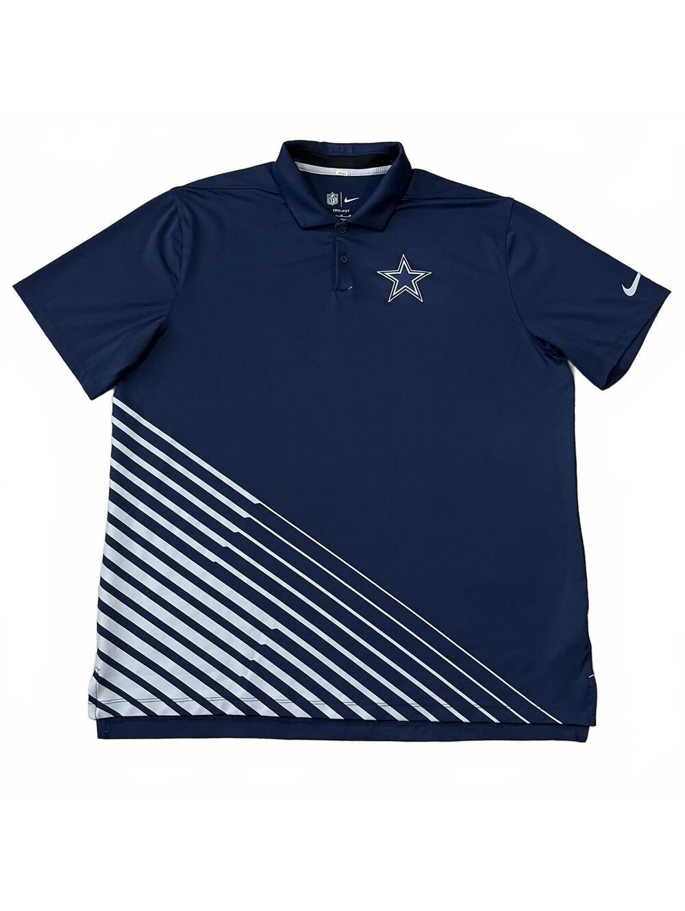 Dallas Cowboys NFL Nike Mens Blue Performance Polo Shirt Blue Size XL
